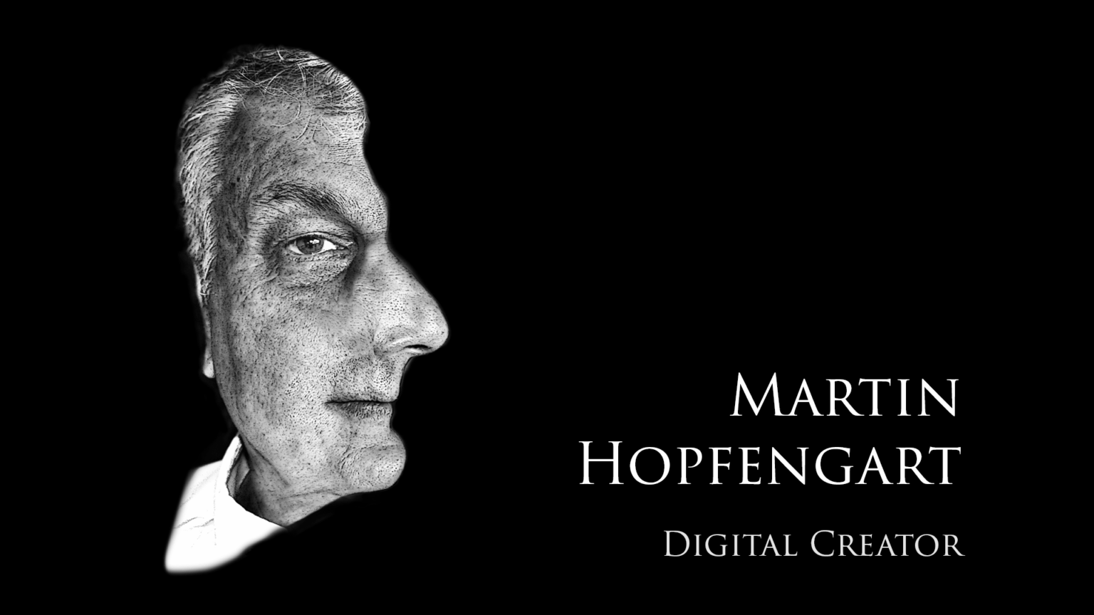 Bild Martin Hopfengart mit Schrift Digital Creator